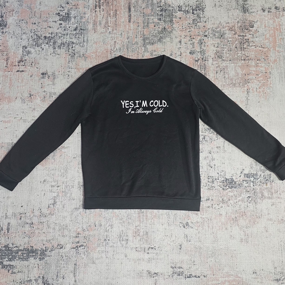 #26 Shein Black Cozy Sweatshirt Size L